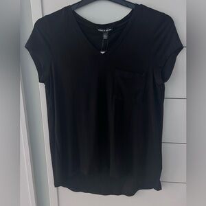 Women’s Black V-Neck Shirt